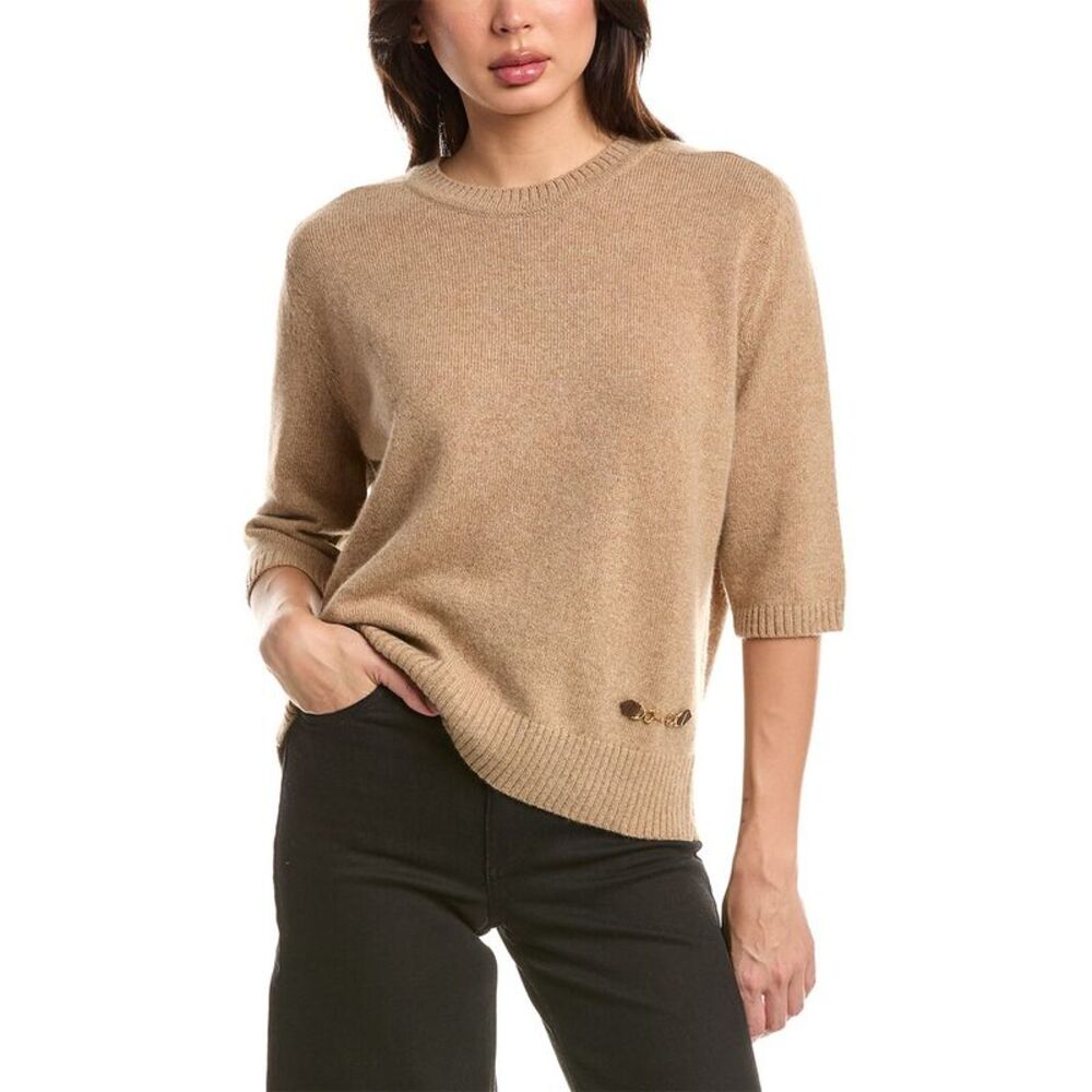 Gucci Womens 100% Cashmere Sweater, Brown